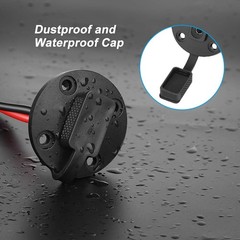 ELECTOP SAE Connector Power Socket Sidewall Port, Weatherproof SAE Quick Conn…
