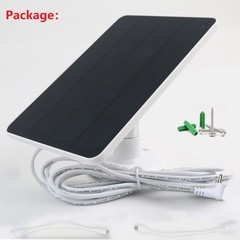 Solar Panel 4W Kit for Ring Spotlight Camera/Ring Stick Up Indoor/Outdoor Camera