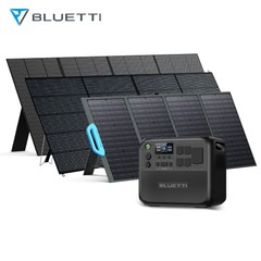 BLUETTI AC200L 2400W 2048Wh Portable Power Station+200W/350W Solar Panels