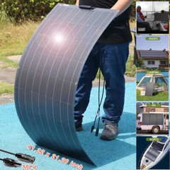 200 Watt Flexible ETFE Mono Solar Panel 18V 12V Car Boat RV Home Rooftop Camping