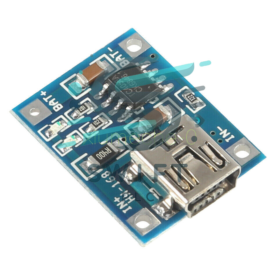 2PCS 5V Mini USB 1A Lithium Battery Charging Board Charger Module IN 4.5V-5.5v