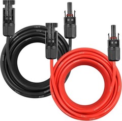 40Feet 10AWG Solar Extension Cable for Solar Panels RV Marine Camper Ferry