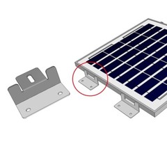 Solar Panel Mounting Z Bracket – Set of 4 for RV Boat Off Gird Installation