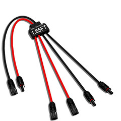 Solar Y Branch Adapter 2 to 4 PV Cable Tool-Free IP68 Waterproof Solar
