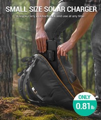 (Open Box) 10W Portable Solar Charger Waterproof Foldable Solar Panel
