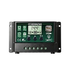 GRENNOVA 10A/30A/60A MPPT Solar Charge Controller—12V/24V auto,supports DC input