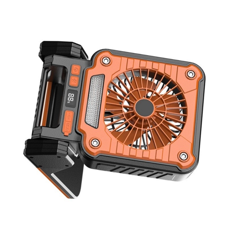 Solar Rechargeable Outdoor Fan For Camping Foldable USB Charging Integrated