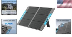 Versatile 100W Solar Panel with Magnetic Closure – Compact & Efficient Design
