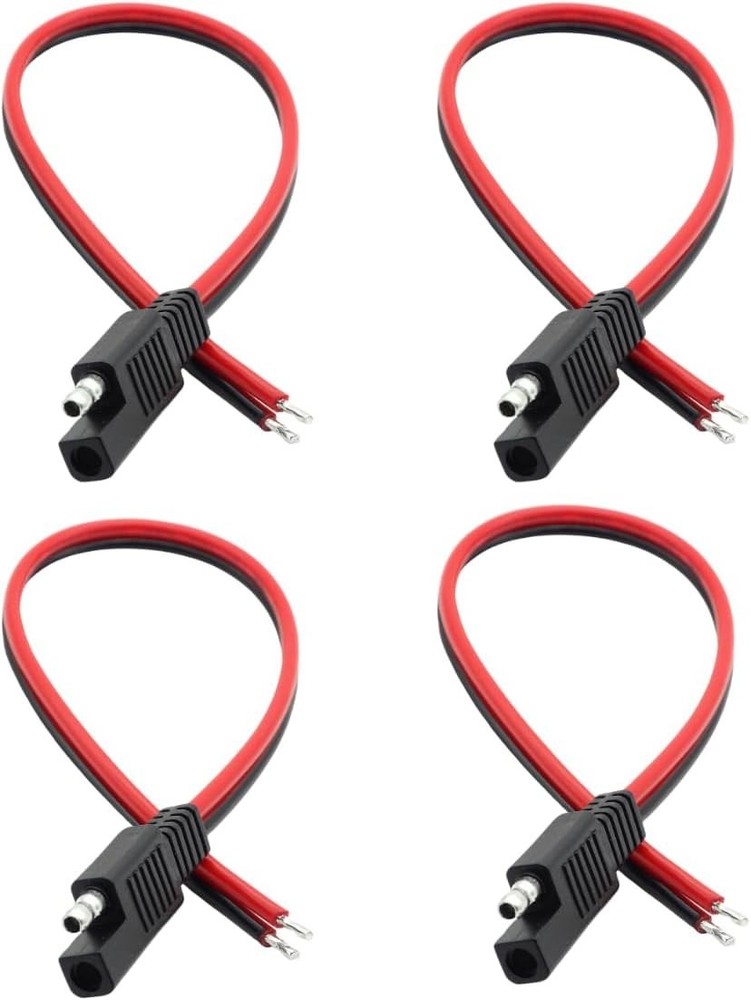 Compact 1-Foot SAE Quick Disconnect Extension Cable, Ideal for RVs & Generators