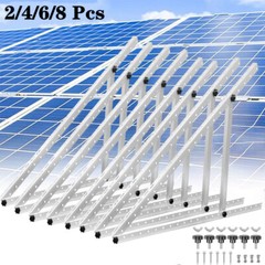 Adjustable Solar Panel Mounting Brackets Kit System for RV Boat Off Gird Roof