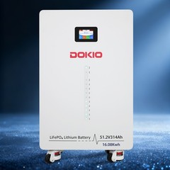 Dokio PowerCore 16.08kWh 314Ah LiFePO4 Battery Bluetooth WiFi Solar Backup