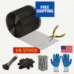 Solar Panel Guard 6”*100”Kit, PVC Coated Wire Mesh Critter Barrier Bird