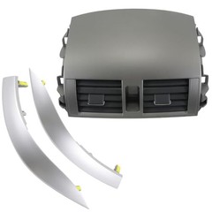 Center Dash A/C Outlet Vent Panel Kit Compatible with Corolla 2008-2013 | With