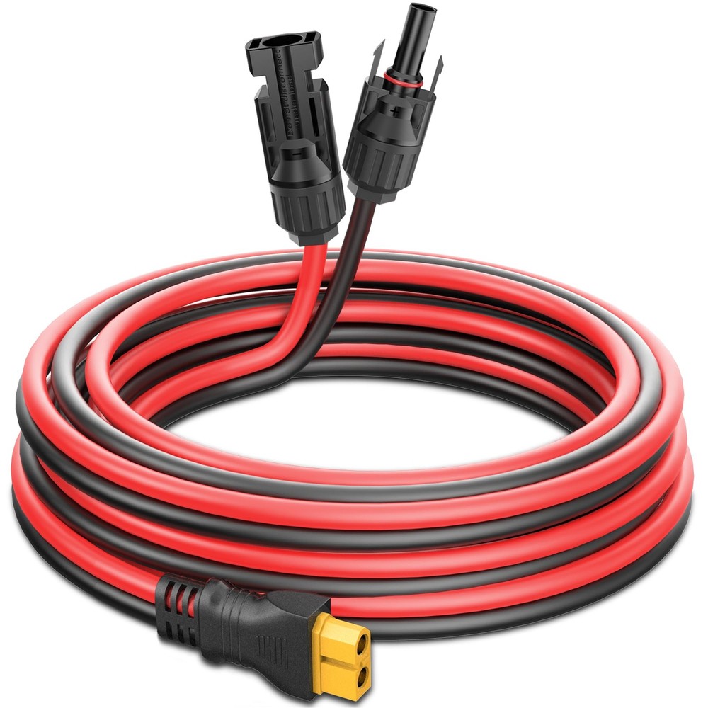 Solar Panel to XT60 Charging Cable(12AWG 9ft), Gonifeto Solar to XT60 Extensi…