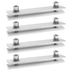 ECSiNG 4Pcs Solar Panel Rail Profile Connector Aluminium Mounting Rail Connec…