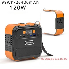 98Wh/26800mAh 120W Portable Power Station Mobile Supply Solar Generators Battery