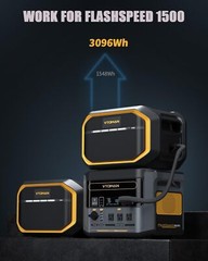 VTOMAN FlashSpeed 1500 Extra Battery 1548Wh for FlashSpeed 1500 Power Station