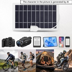 Compact 5W USB Solar Panel Kit – Perfect for Camping & Hiking Adventures