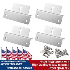 4/8PCS Solar Panel Z Bracket Mounting Kit Aluminum for RV Boat Roof Wall
