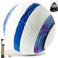 Official Match Soccer Ball Size 5 – Waterproof PU Leather, Includes Pump & Needl
