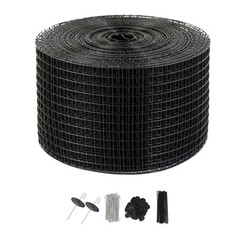 8x100ft Aluminum-Fastened Solar Bird Barrier, 1/2″ Grid Mesh