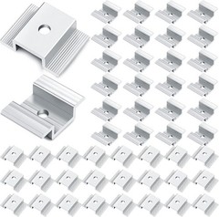 48 abrazaderas intermedias paneles solares de 35 50 mm aluminio de 1.06 pulgadas