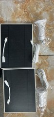 (2)Solar Panels Large 6.75in x 4.75in USB-C w/ Mounting Hardware Outdoor Cameras