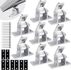 Solar Panel Mounting Brackets 8PCS Adjustable RV Solar Panel Moun Tilt Angle 10-
