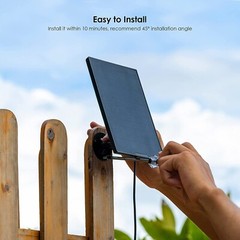 ieGeek Type-C Port Solar Panel for Outdoor Security Camera Home Battery CCTV Cam
