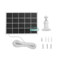 8W 5V Microcrystal Solar Panel with Mounting Brackets Security Camera Water Pump