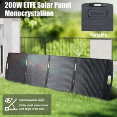 100W 200W Foldable Off Grid Solar Panel with Kickstand For RV Camping Home Boat