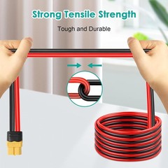 High Efficiency 10AWG SAE to XT60 Cable
