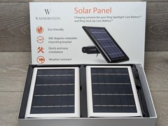Wasserstein Solar Panel 2-Pack Ring Spotlight/Stick Up Cam Battery White