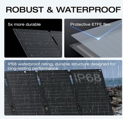 EF ECOFLOW 45W Portable Solar Panel with Type-C, 25% Conversion Efficiency IP68
