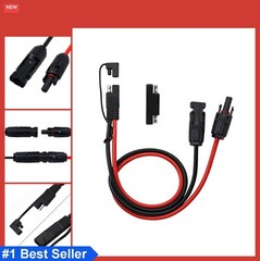 SAE to SAE Adapter Cable 10 AWG 50cm Waterproof Cap for RV Solar Panel