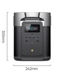 Portable Power Station DELTA 2 Max, 2400W LFP Solar Generator in 1 Hr, 2048Wh