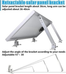 Adjustable Solar Panel Tilt Mount Brackets Aluminum Alloy Solar Panel Mounting S