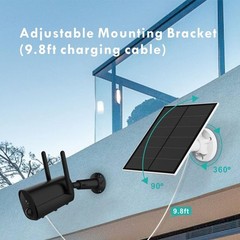5W Solar Panel for Security Camera Outdoor, 5V USB Solar Panel Charger Compat…