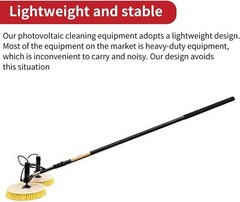 Solar Panel Cleaning Machine Double Head Retractable Photovoltaic Panels Brush
