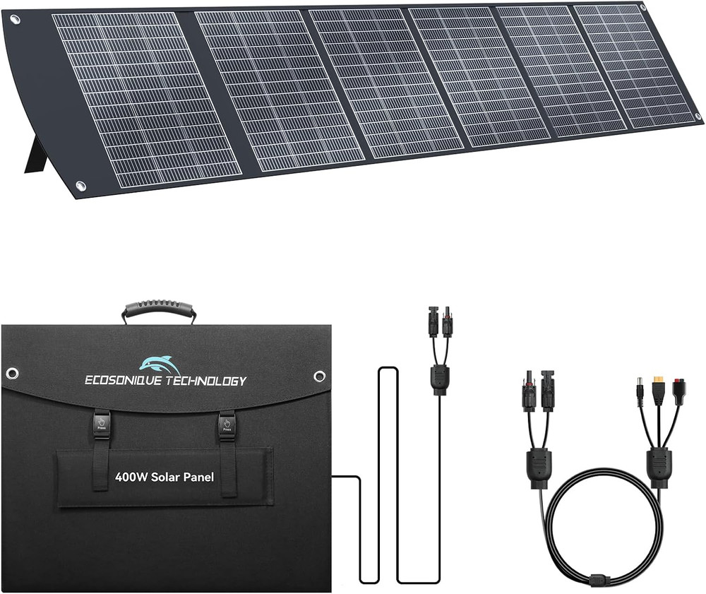 400W Portable Solar Panels CPC Material 3M 40V MC4 Cable & XT60 Anderson DC | Li