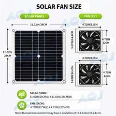 fo Shed Grenhouse, Dog House,Sola Powered Fan for ntake Or Exhraust Vent Cooling