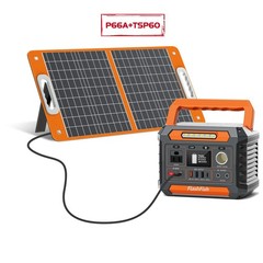 Flashfish P66A Portable Power Station 200W 144.3Wh 110V With Solar Panel 60W 18V