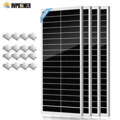 400W Mono N-Type Solar Panel Kits 18BB 25% RV Home Boat Car Mounting Z Brackets