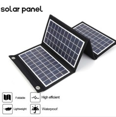 20W 5V solar folding bag charger, solar outdoor portable power bank charging
