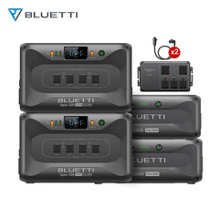 BLUETTI 2*Apex 300 11,059.2Wh Power Station+2*B300K Extra Batteries LFP+Hub A1