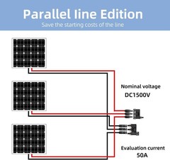 1500V Waterproof Solar Branch Connector 3 to 1 Y Connector FMM MFF Solar