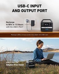 Portable Power Station Upgraded w/ LiFePO4 Battery 6-Port PowerHouse Generator