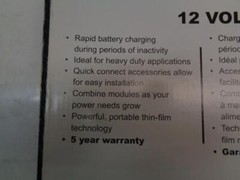 NEW GO POWER! CARMANAH SUNFILM SOLAR BATTERY CHARGER GP-SF-15 R31