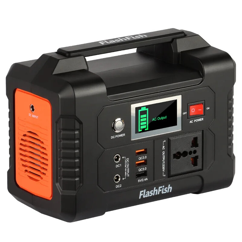 230V Portable Power Station 151Wh Backup Battery 200W Pure Sine Wave AC Solar