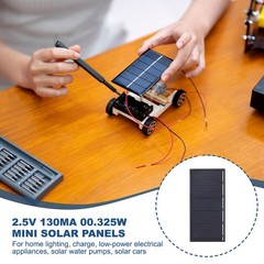 5Pcs 2.5V 0.325W 130mA Mini Solar Panels, Solar Photovoltaic Power Cells